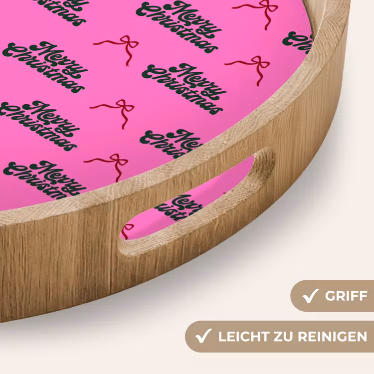 Tablett - Text – Neon – Rosa – Weihnachten — 5
