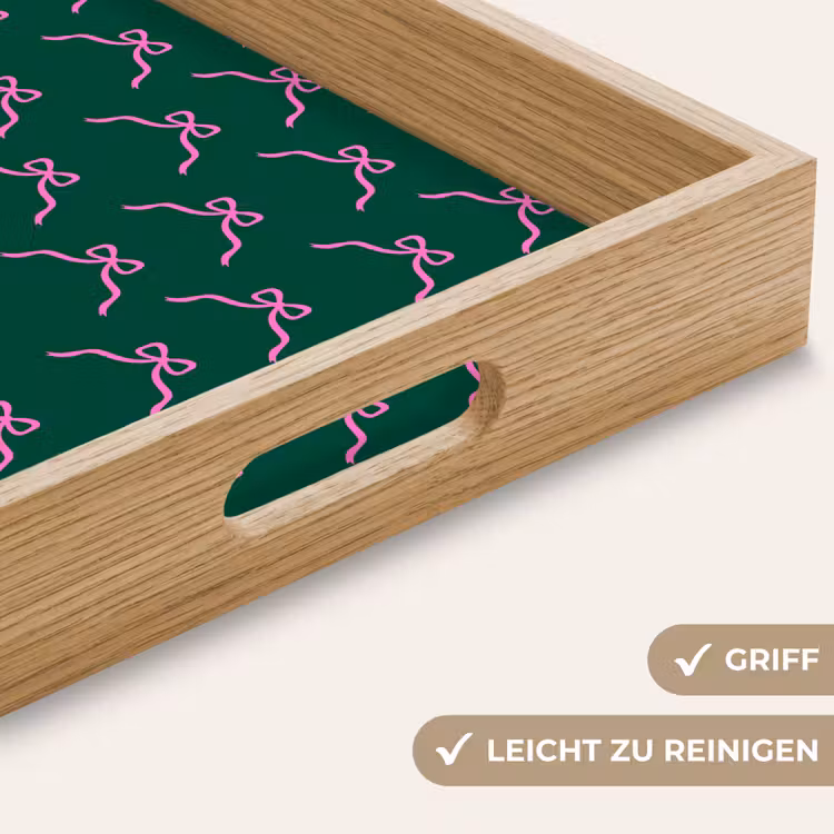 Tablett - Weihnachten – Neon – Grün – Schleife — 5