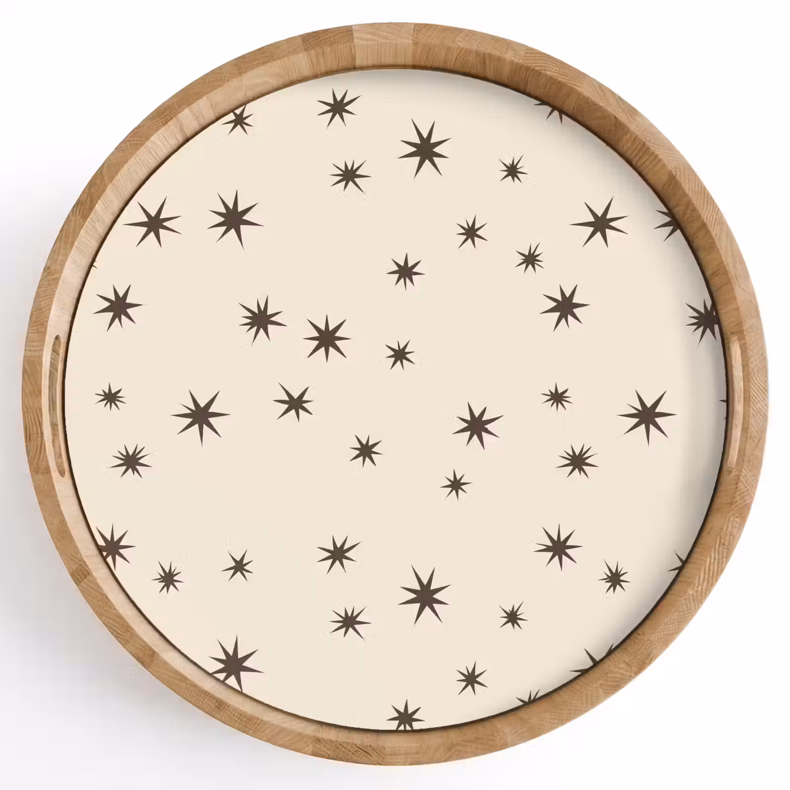 Tablett - Weihnachten – Stern – Braun — 1