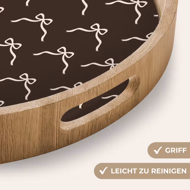 Tablett - Braun – Schleife – Weihnachten — 5