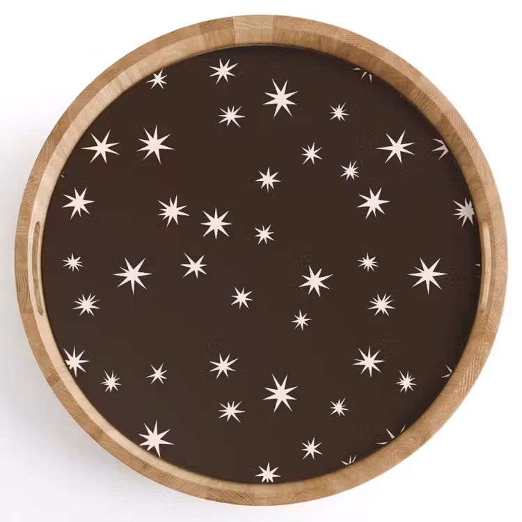 Tablett - Braun – Stern – Weihnachten — 1