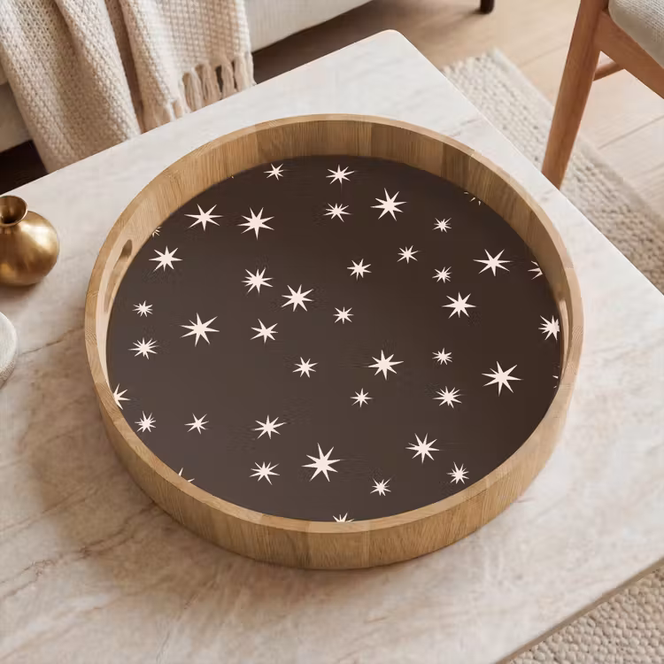 Tablett - Braun – Stern – Weihnachten — 2