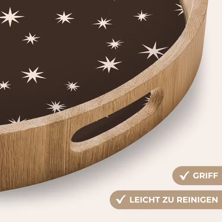 Tablett - Braun – Stern – Weihnachten — 5
