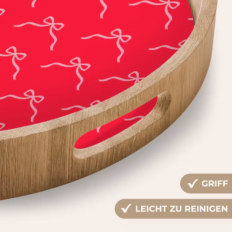 Tablett - Schleife – Rot – Weihnachten — 5