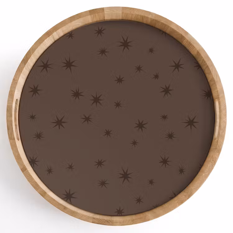 Tablett - Stern – Braun – Weihnachten — 1