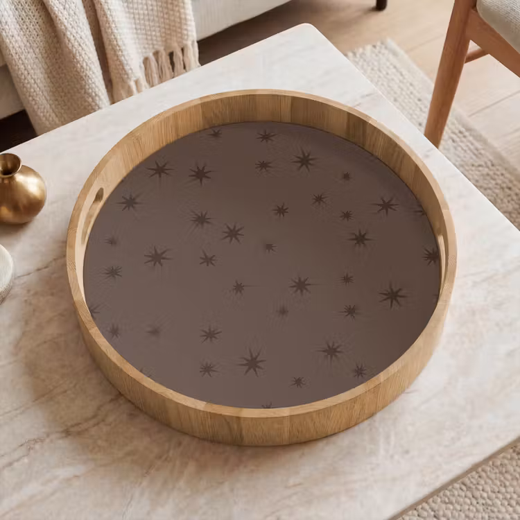 Tablett - Stern – Braun – Weihnachten — 2