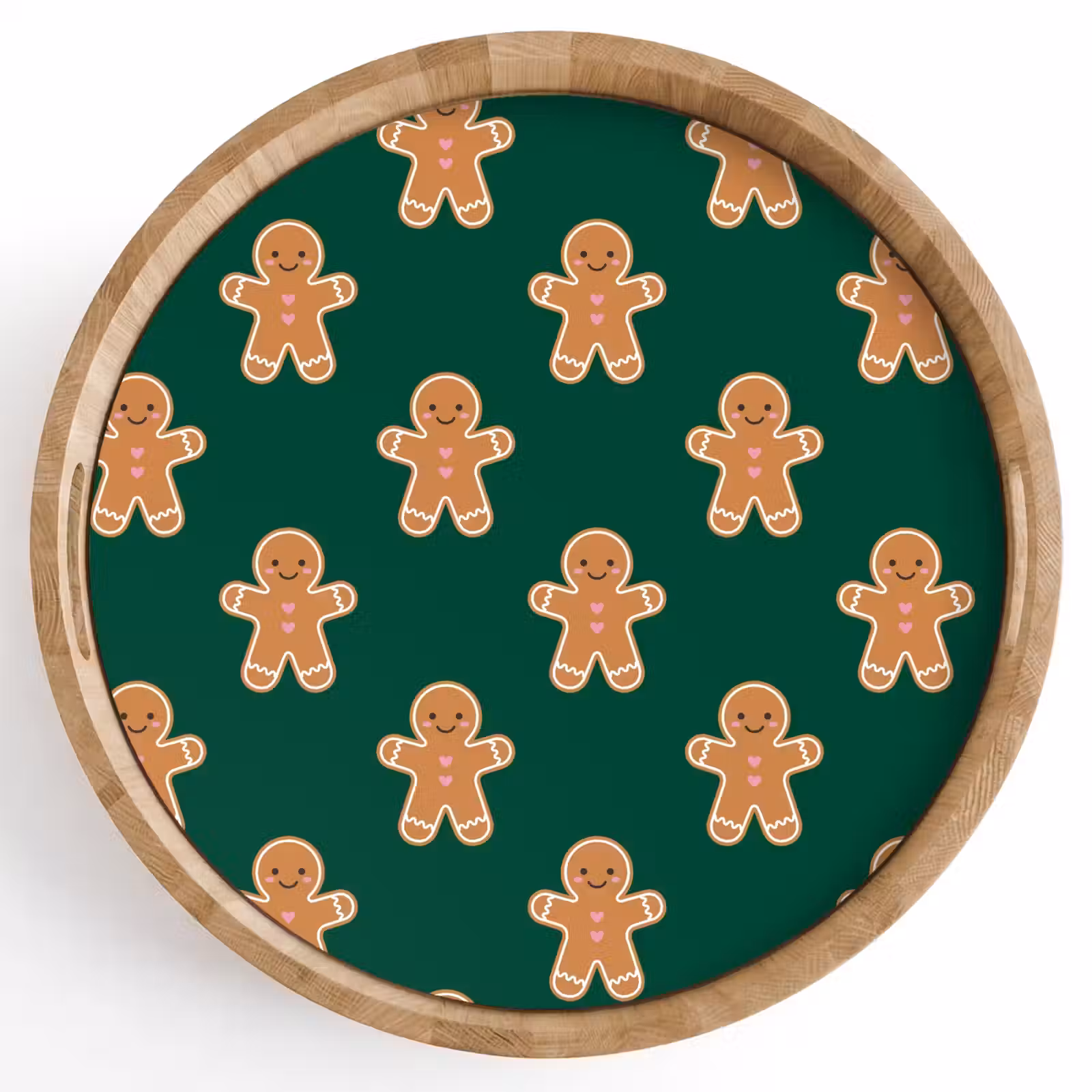 Tablett - Lebkuchen – Weihnachten – Grün — 1