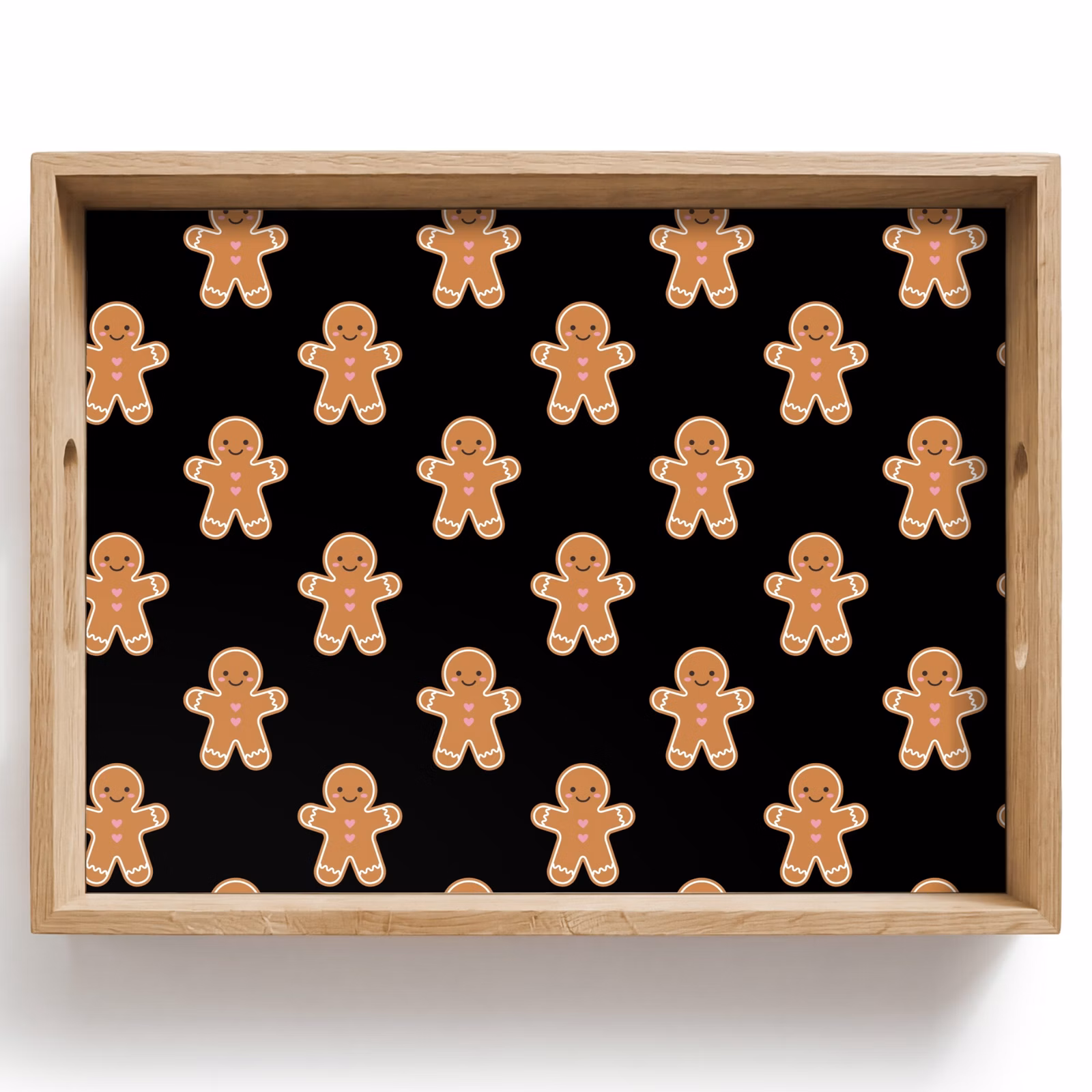 Tablett - Lebkuchen – Weihnachten – Schwarz — 1