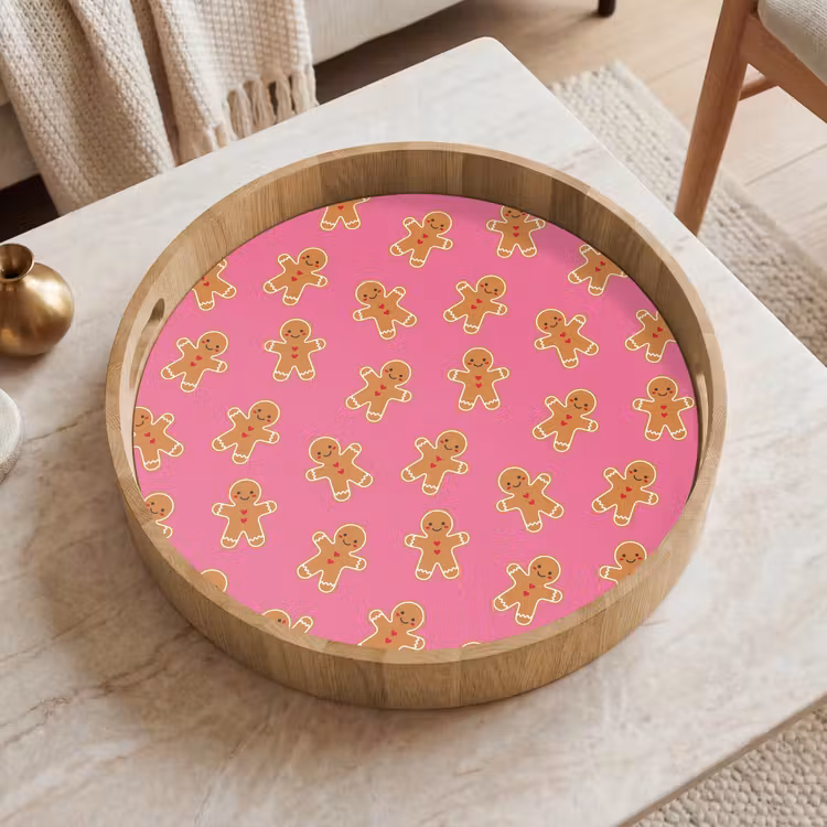Tablett - Lebkuchen – Rosa – Braun – Weihnachten — 2