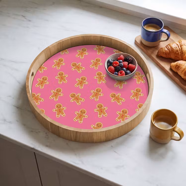 Tablett - Lebkuchen – Rosa – Braun – Weihnachten — 4