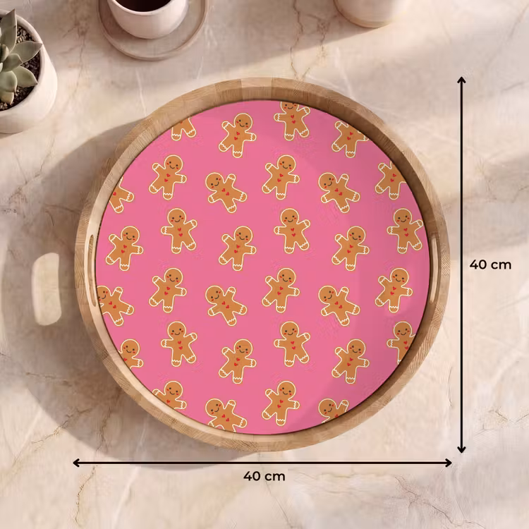 Tablett - Lebkuchen – Rosa – Braun – Weihnachten — 9