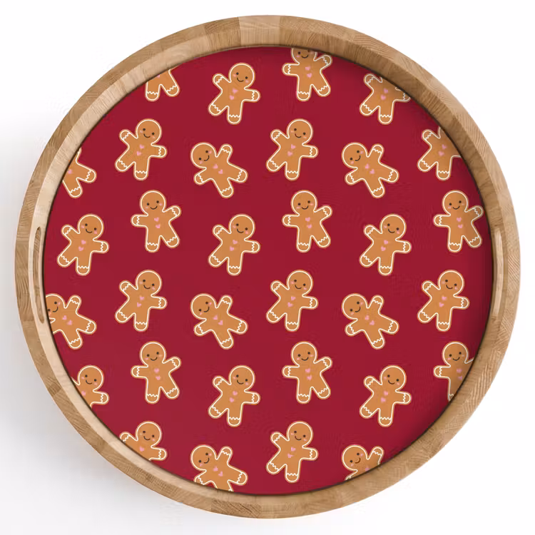 Tablett - Lebkuchen – Rot – Braun – Weihnachten — 1