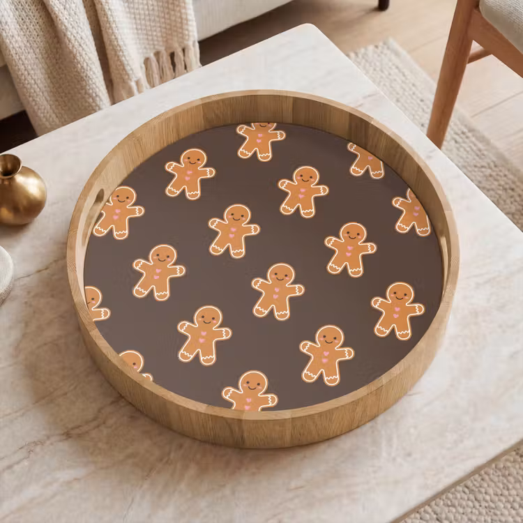 Tablett - Lebkuchen – Weihnachten – Braun — 2