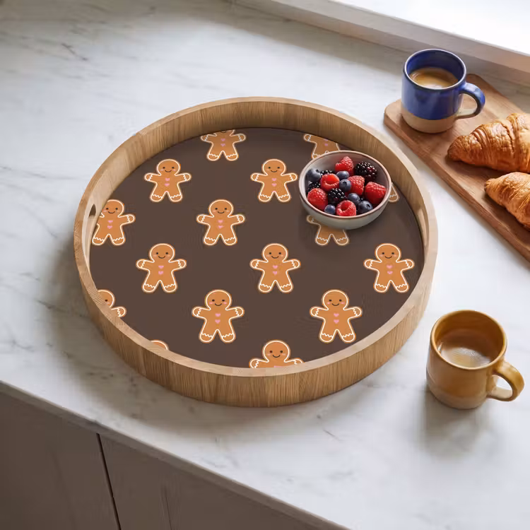 Tablett - Lebkuchen – Weihnachten – Braun — 4