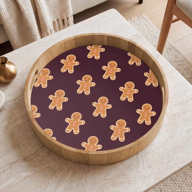 Tablett - Lebkuchen – Weihnachten – Burgund — 2