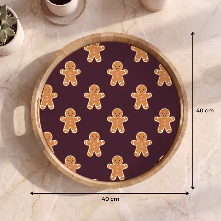 Tablett - Lebkuchen – Weihnachten – Burgund — 9