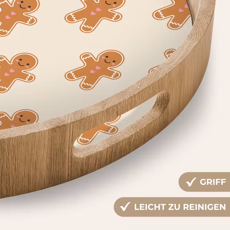 Tablett - Lebkuchen – Weihnachten – Creme — 5