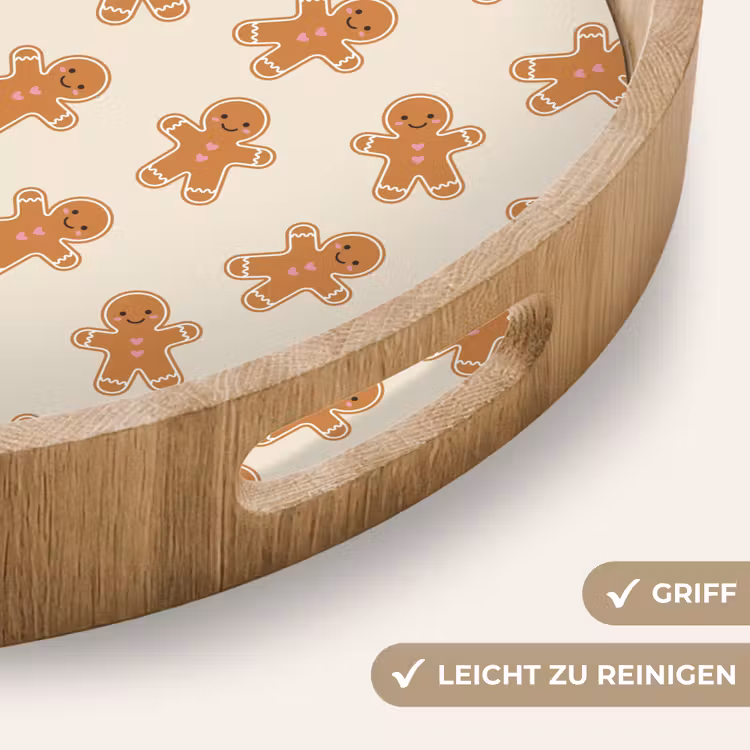 Tablett - Lebkuchen – Weihnachten – Creme — 5