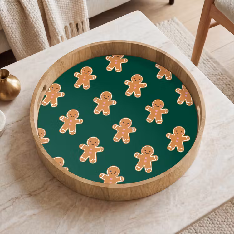 Tablett - Lebkuchen – Weihnachten – Grün — 2
