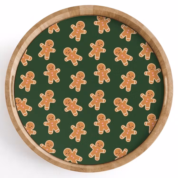 Tablett - Lebkuchen – Weihnachten – Grün – Braun — 1