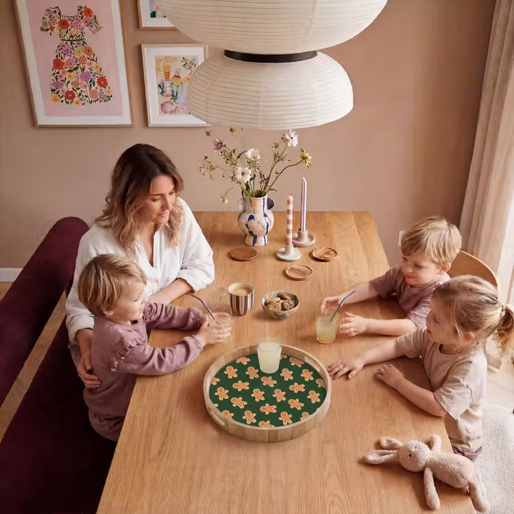 Tablett - Lebkuchen – Weihnachten – Grün – Braun — 7