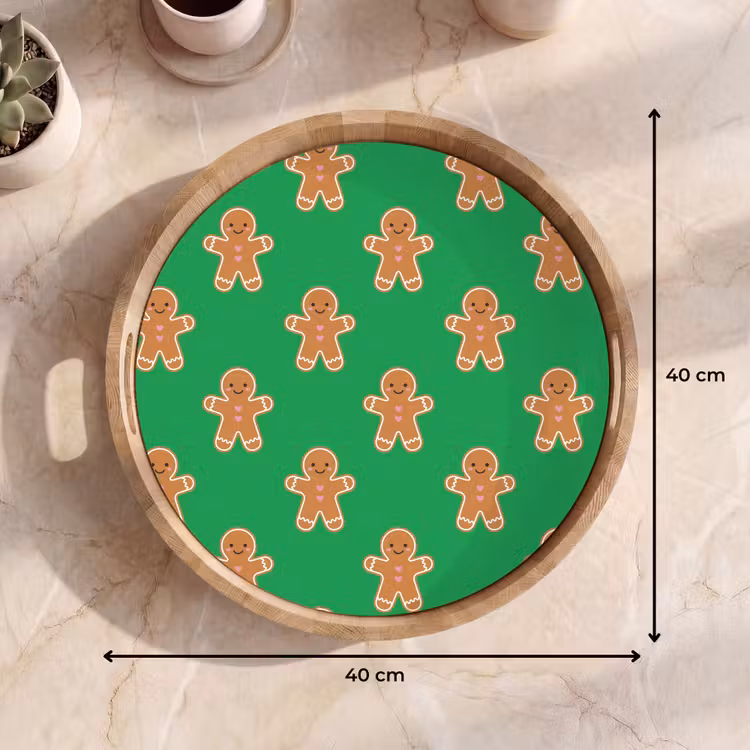 Tablett - Lebkuchen – Weihnachten – Neon – Grün — 9