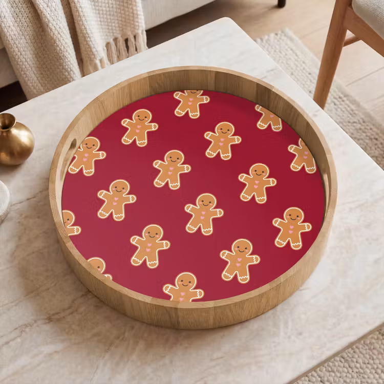 Tablett - Lebkuchen – Weihnachten – Rot — 2