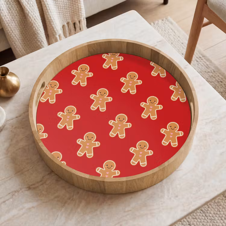 Tablett - Lebkuchen – Weihnachten – Rot — 2