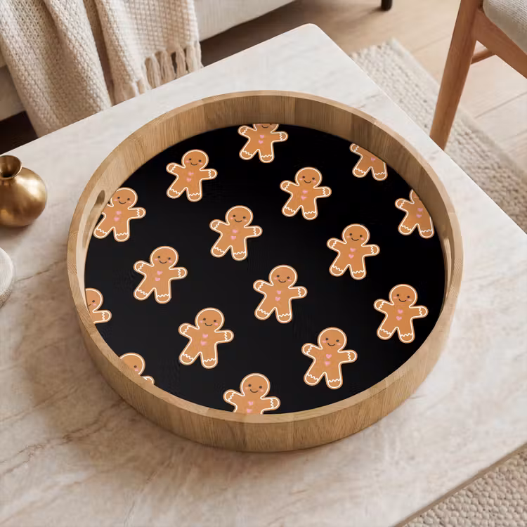 Tablett - Lebkuchen – Weihnachten – Schwarz — 2