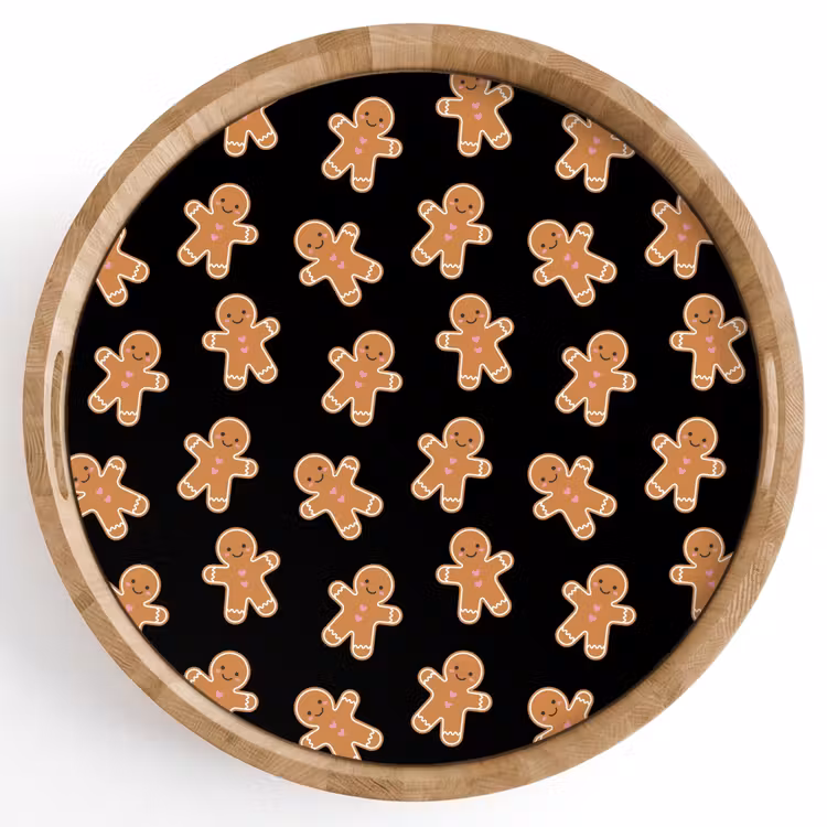 Tablett - Lebkuchen – Weihnachten – Schwarz – Braun — 1