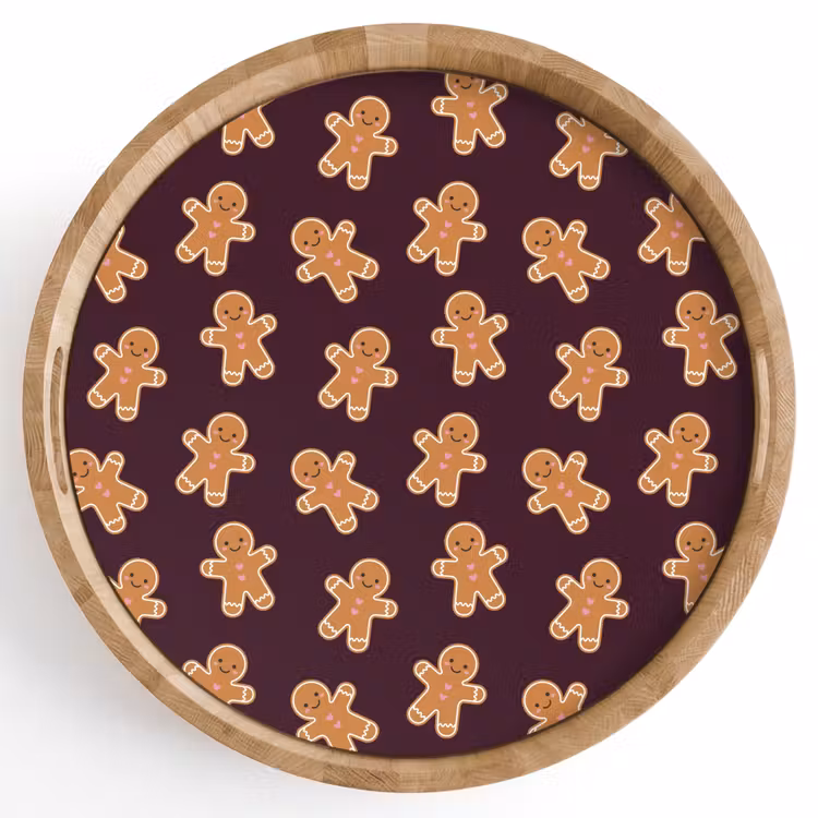 Tablett - Burgudy – Pfefferkuchen – Weihnachten — 1