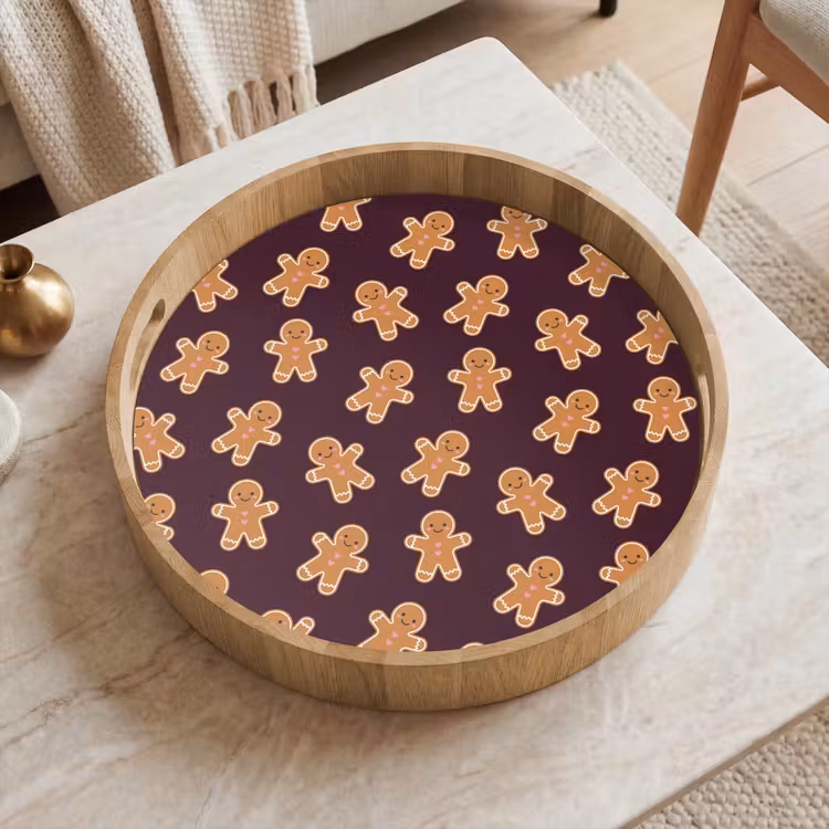 Tablett - Burgudy – Pfefferkuchen – Weihnachten — 2