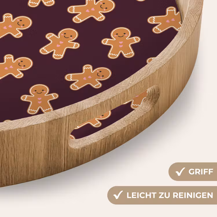 Tablett - Burgudy – Pfefferkuchen – Weihnachten — 5
