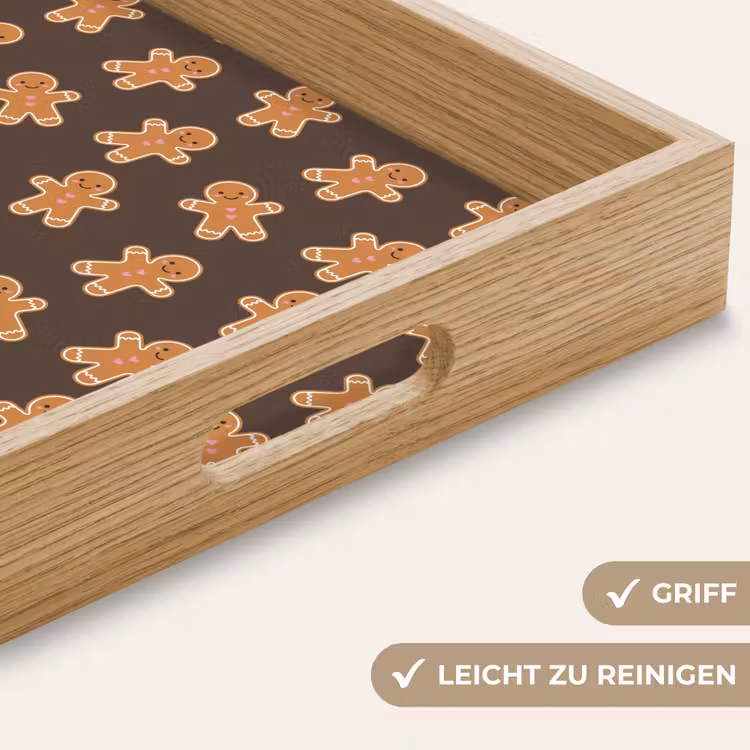 Tablett - Lebkuchen – Weihnachten – Braun — 5