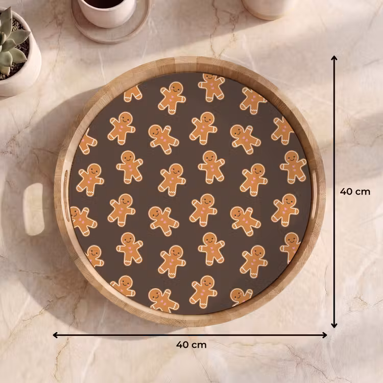 Tablett - Lebkuchen – Weihnachten – Braun — 9