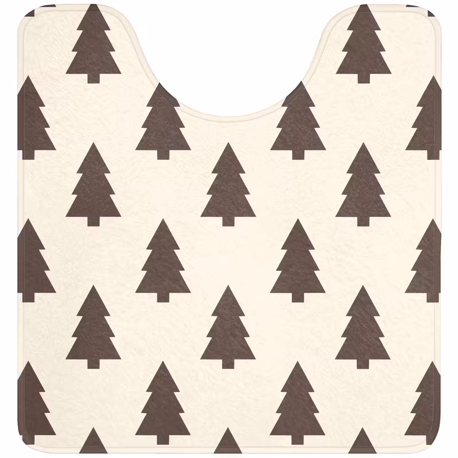 WC Vorleger - Weihnachtsbaum – Creme – Grau — 1