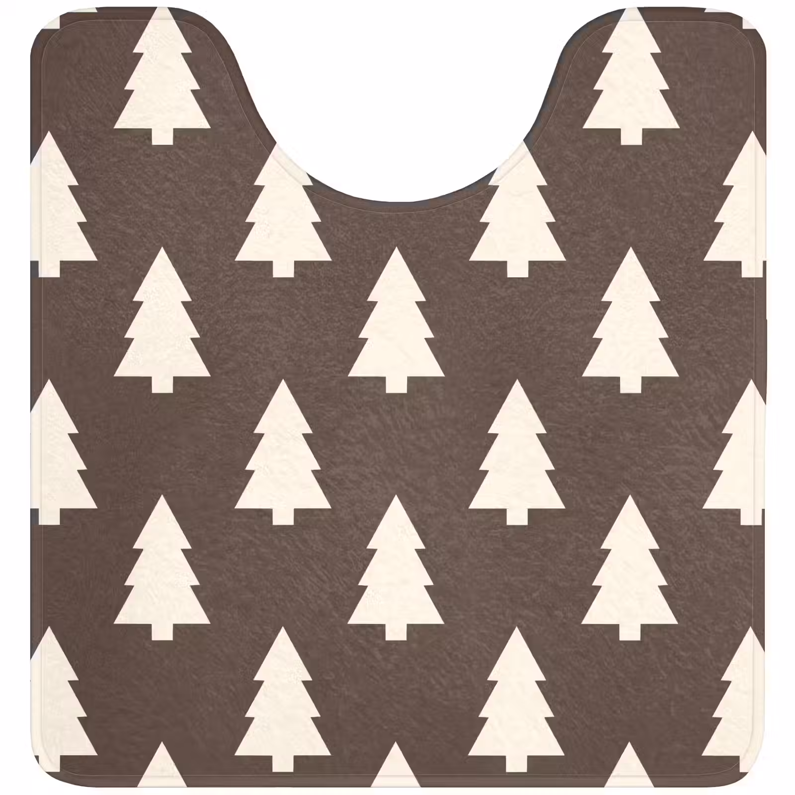 WC Vorleger - Weihnachtsbaum – Grau – Cremefarben — 1