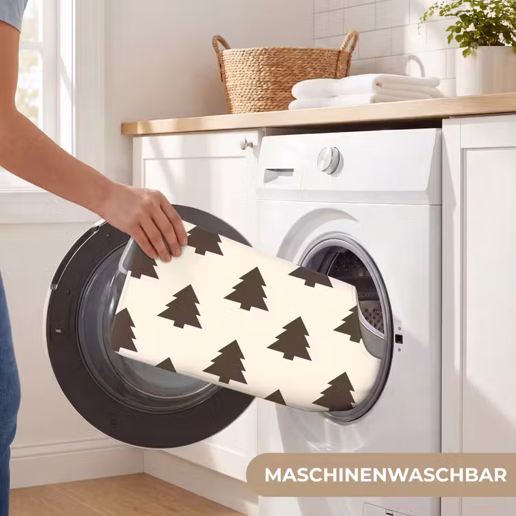 WC Vorleger - Weihnachtsbaum – Creme – Grau — 7