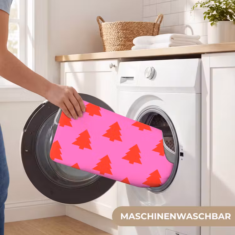 WC Vorleger - Weihnachtsbaum – Rot – Neon — 7