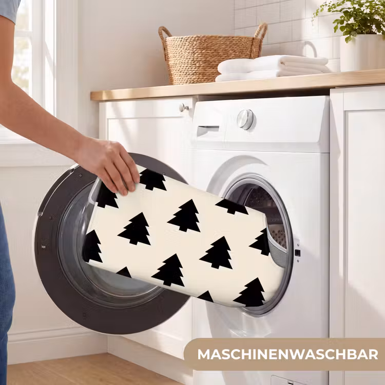 WC Vorleger - Weihnachtsbaum – Weiß – Schwarz — 7