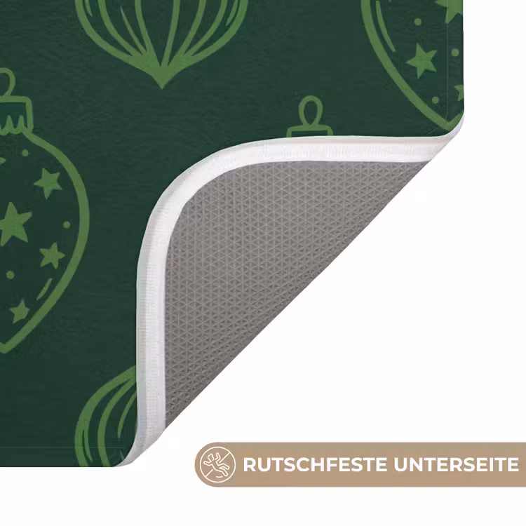 WC Vorleger - Weihnachtskugel – Grün – Weihnachten — 3