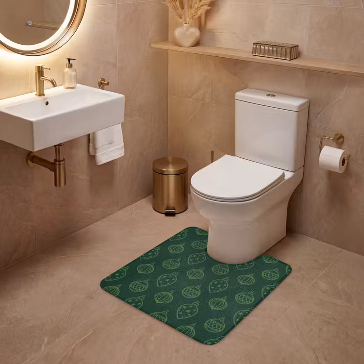 WC Vorleger - Weihnachtskugel – Grün – Weihnachten — 4