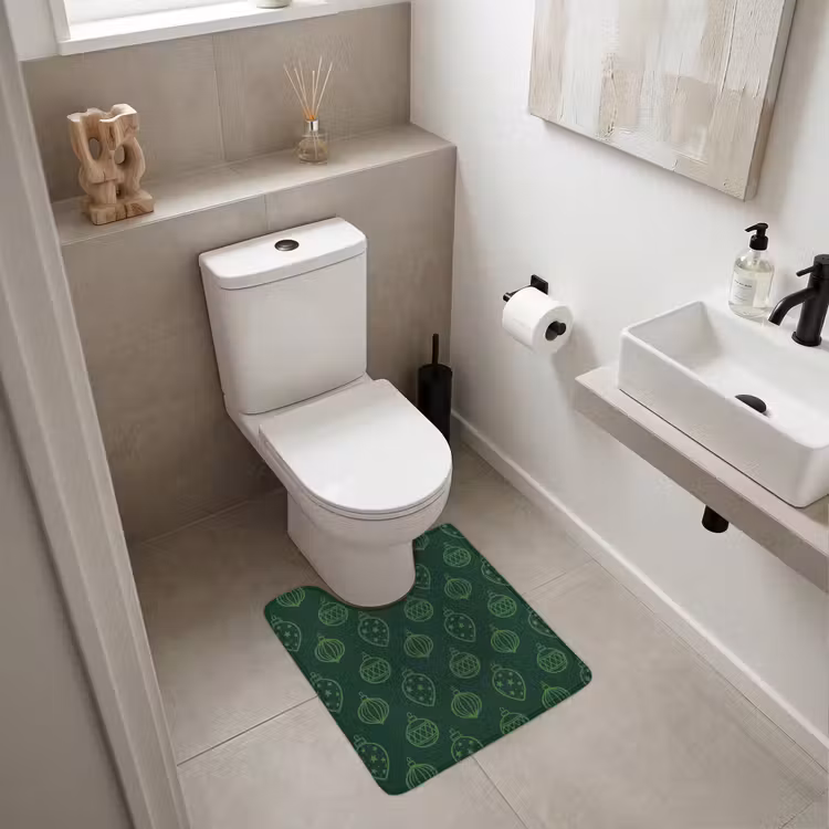 WC Vorleger - Weihnachtskugel – Grün – Weihnachten — 6