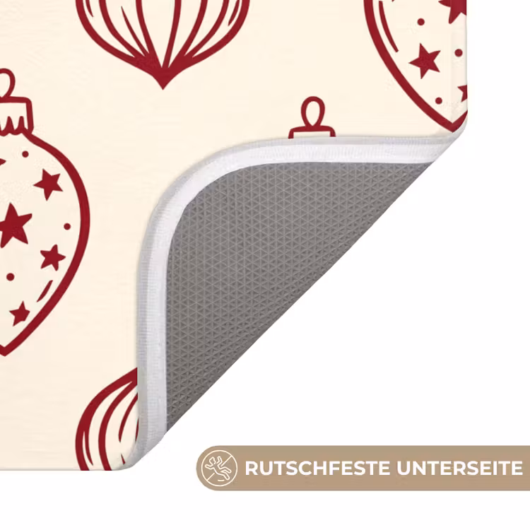 WC Vorleger - Weihnachtskugel – Rot – Weihnachten — 3