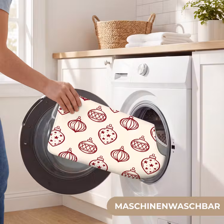 WC Vorleger - Weihnachtskugel – Rot – Weihnachten — 7
