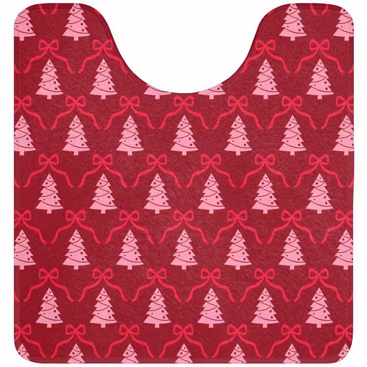 WC Vorleger - Schleife – Rot – Rosa – Weihnachten — 1