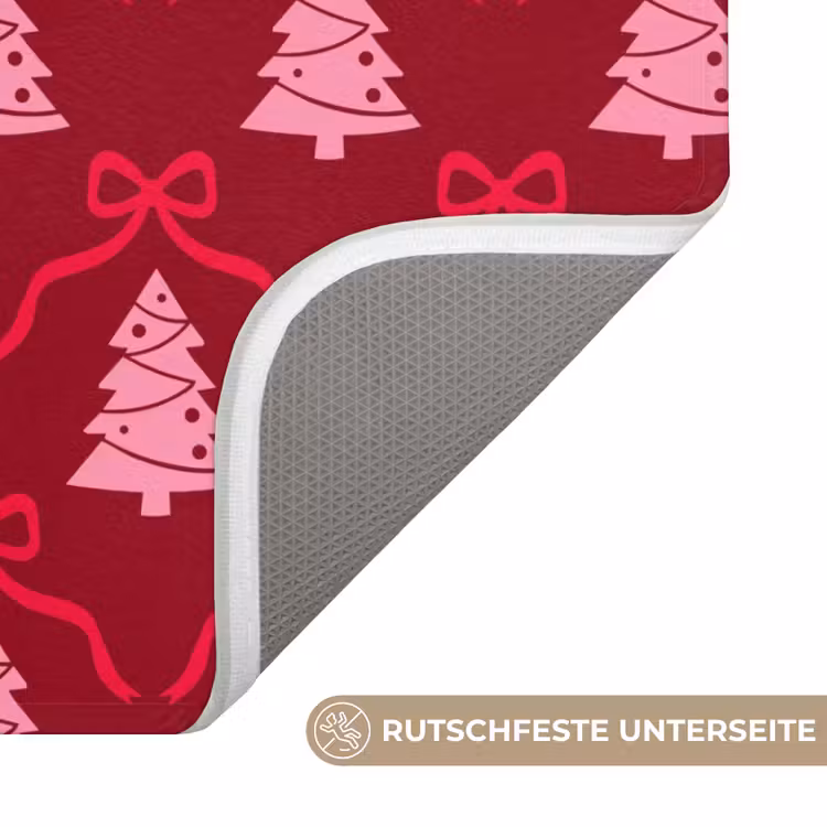 WC Vorleger - Schleife – Rot – Rosa – Weihnachten — 3