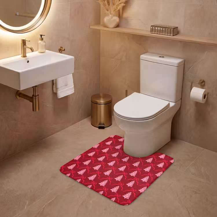 WC Vorleger - Schleife – Rot – Rosa – Weihnachten — 4