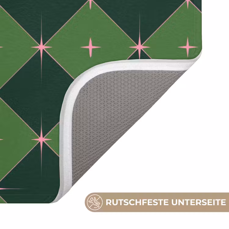 WC Vorleger - Stern – Grün – Rosa – Weihnachten — 3