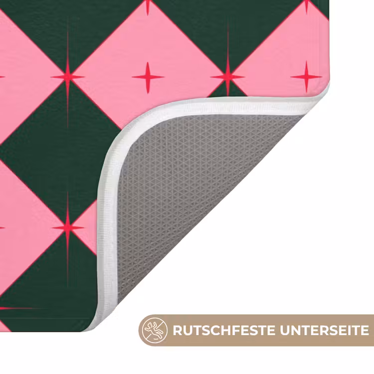 WC Vorleger - Stern – Rosa – Grün – Weihnachten — 3